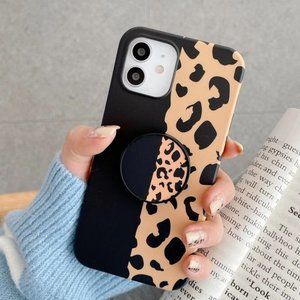 iPhone 12 Pro Max 12 11 Case Leopard With Holder